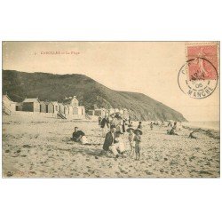 carte postale ancienne 50 CAROLLES. Plage Pointe du Lude 1906