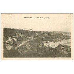 carte postale ancienne 50 CARTERET. Route de Dennemont 1929