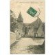 carte postale ancienne 50 CERISY-LA-FORET. Entrée de l'Eglise 1910. Verso moyen...