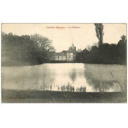 carte postale ancienne 50 CHÂTEAU DE CANISY 1918