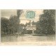 carte postale ancienne 50 CHATEAU DE L'ISLE MANIERE. Orangerie et Chapelle. La Mare