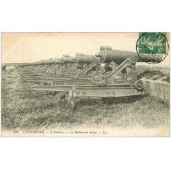 carte postale ancienne 50 CHERBOURG. Arsenal la Batterie de Salut 1913