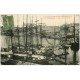 carte postale ancienne 50 CHERBOURG. Bateaux de Pêche Bassin de Commerce 1923