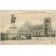 carte postale ancienne 50 CHERBOURG. Eglise Sainte-Trinité Statue Napoléon 1924