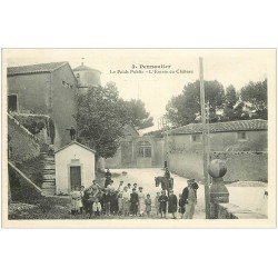 carte postale ancienne 11 PENNAUTIER. Le Poids Public. Entrée du Château 1914. Tampon du 146° de L.