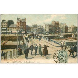 carte postale ancienne 50 CHERBOURG. Le Pont Tournant 1906