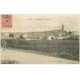 carte postale ancienne 11 PENNAUTIER. Vue générale 1906 avec marcheur