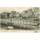 carte postale ancienne 50 CHERBOURG. Le Pont Tournant ouvert 1906