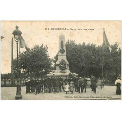 carte postale ancienne 50 CHERBOURG. Monument des Soldats Marins Morts aux Colonies. Militaires