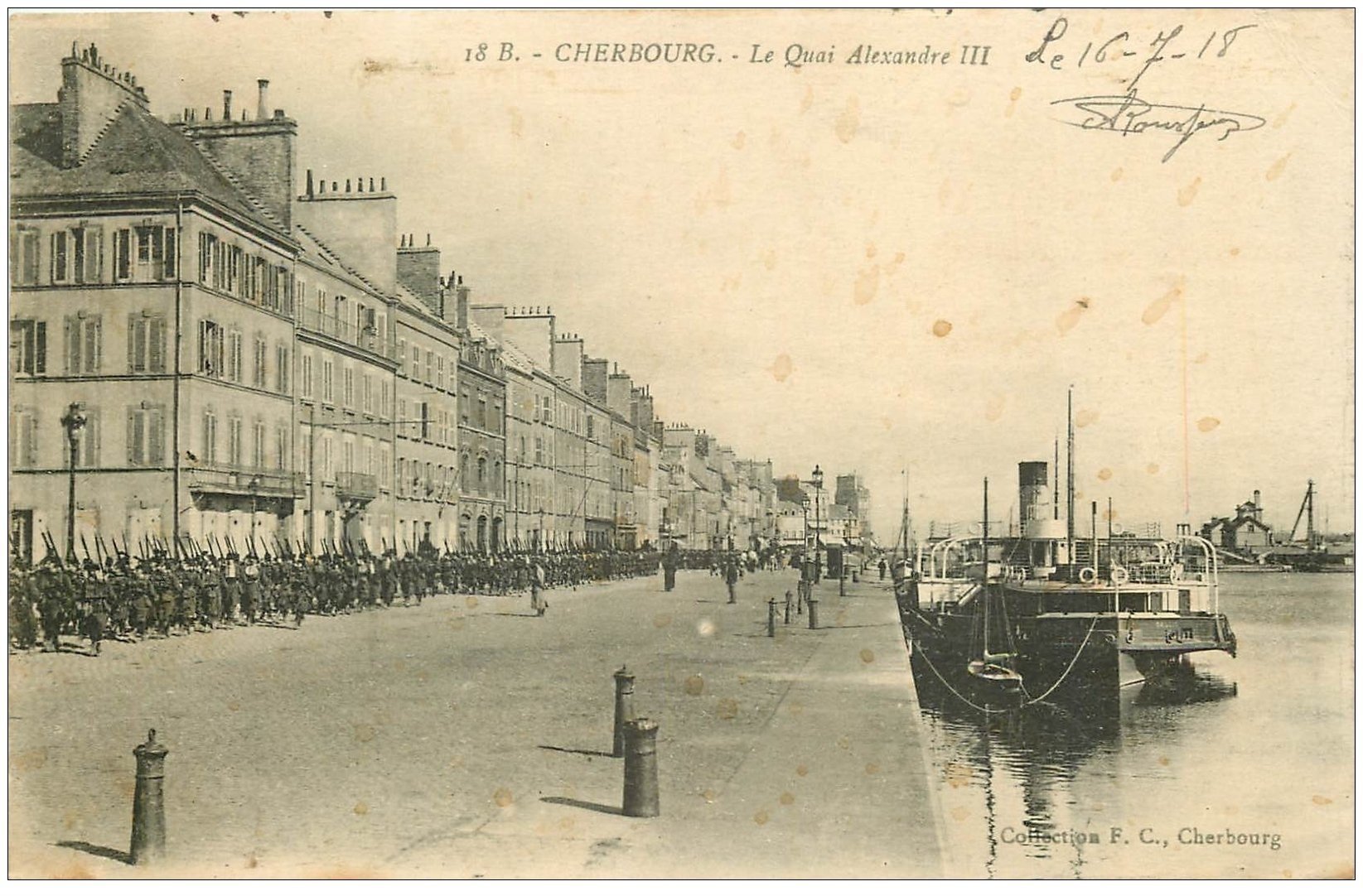 Quai Alexandre III 1903 cpa 50 CHERBOURG 