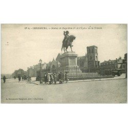 carte postale ancienne 50 CHERBOURG. Statue Napoléon 1929