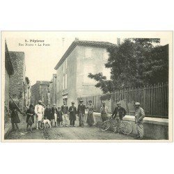 carte postale ancienne 11 PEPIEUX. La Poste Rue Neuve. Carte notice...