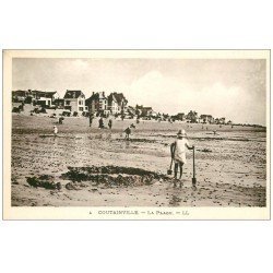 carte postale ancienne 50 COUTAINVILLE. La Plage 4