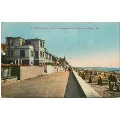 carte postale ancienne 50 COUTAINVILLE. Promenade Jersey et Chalet des Fêtes