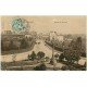 carte postale ancienne 50 COUTANCES. Avenue de la Gare vers 1907. Comme toilée...
