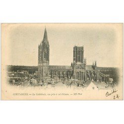 carte postale ancienne 50 COUTANCES. Cathédrale 1902