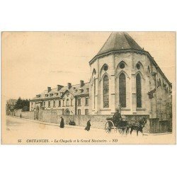 carte postale ancienne 50 COUTANCES. Chapelle Grand Séminaire 1933