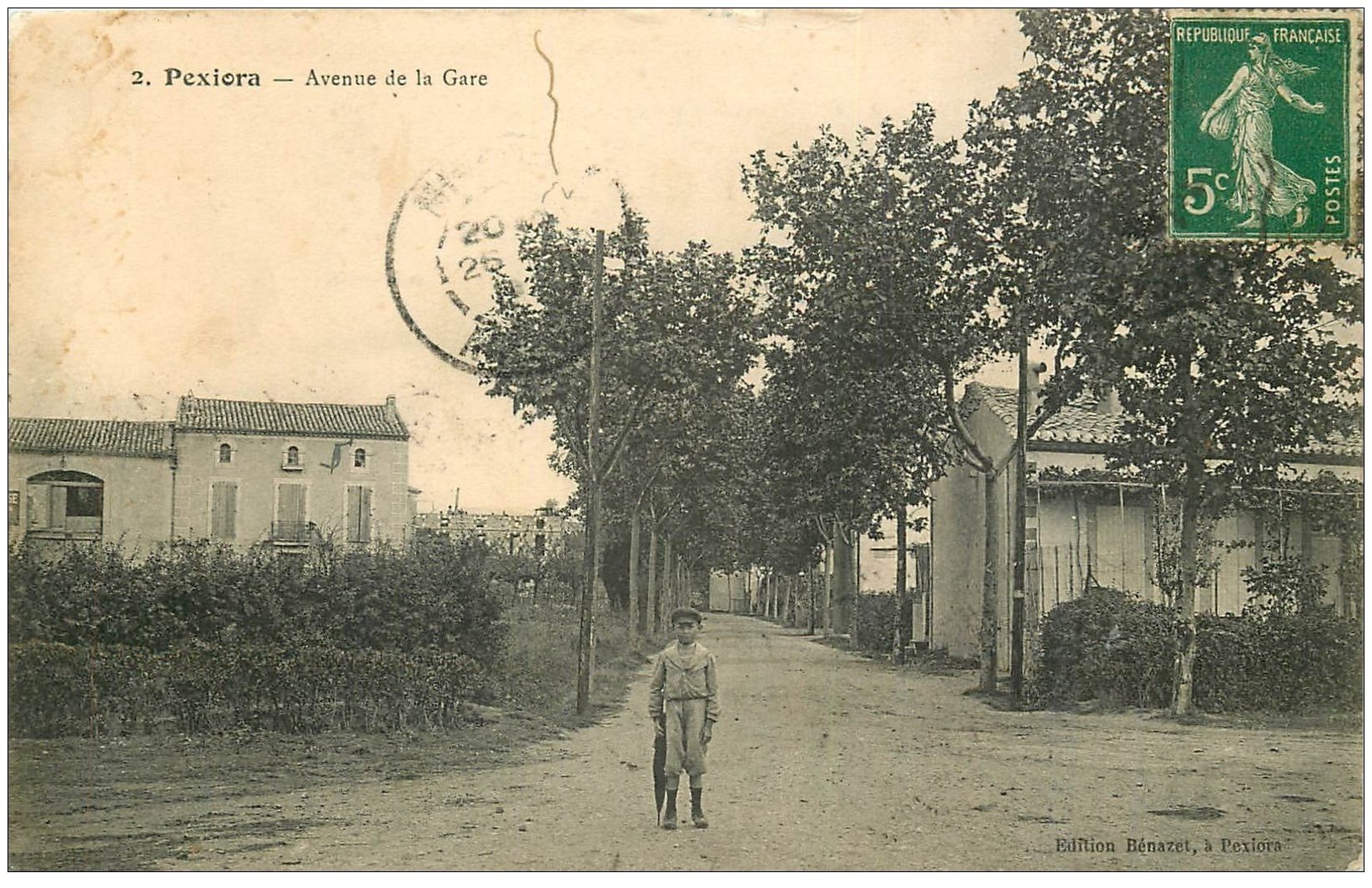 11 PEXIORA. Avenue de la Gare vers 1910