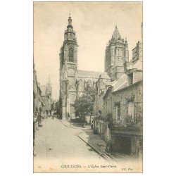 carte postale ancienne 50 COUTANCES. Eglise Saint-Pierre