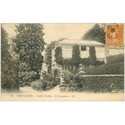 carte postale ancienne 50 COUTANCES. Orangerie Jardin Public 1929