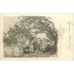 carte postale ancienne 11 PEYRIAC-DE-MER. Le Puits du Moulin 1907