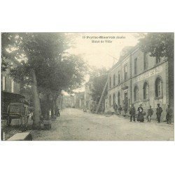 carte postale ancienne 11 PEYRIAC-MINERVOIS. Hôtel de Ville. La Poste et Greffe de Justice de Paix