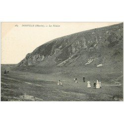 carte postale ancienne 50 DONVILLE. Les Falaises