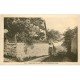 carte postale ancienne 50 DONVILLE-LES-BAINS. La Montée aux Anes 1932