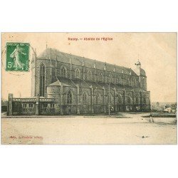 carte postale ancienne 50 DUCEY. Abside Eglise 1914