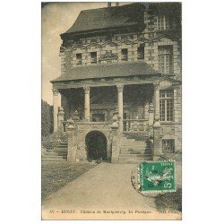 carte postale ancienne 50 DUCEY. Château Montgoméry 1913 Portique