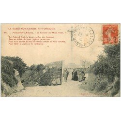 carte postale ancienne 50 FERMANVILLE. Calvaire du Mont-Varin 1910