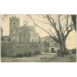 carte postale ancienne 11 PEYRIAC-MINERVOIS. L'Eglise 1919