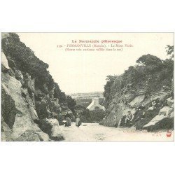 50 FERMANVILLE. Route dans le Mont Varin bien animée