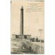 carte postale ancienne 50 GATTEVILLE. Le Phare et Jetée animation