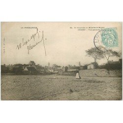 carte postale ancienne 50 GENEST. Village, Fermière et Canards 1906