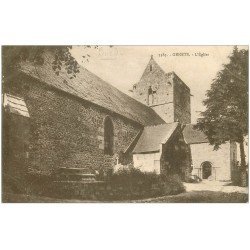 carte postale ancienne 50 GENETS. Eglise 3385