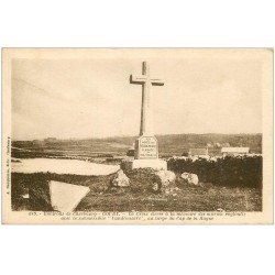 carte postale ancienne 50 GOURY. Croix des Marins submersoble Vandémiaire 1939