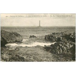 carte postale ancienne 50 GOURY. Le Phare et Rochers