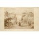 carte postale ancienne 50 GRANVILLE. Ancien Pont de Bois de la Tranchée en 1840 bis