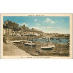 carte postale ancienne 50 GRANVILLE. Avant-Port et Quais