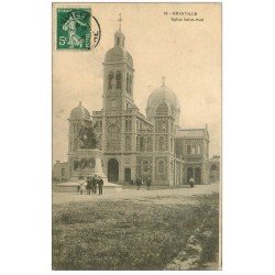 carte postale ancienne 50 GRANVILLE. Eglise Saint-Paul 1908