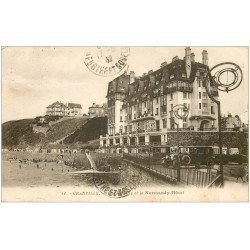 carte postale ancienne 50 GRANVILLE. Falaises et Normandy-Hôtel 1932