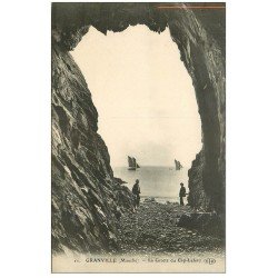 carte postale ancienne 50 GRANVILLE. Grotte du Cap-Lehou