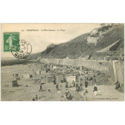 carte postale ancienne 50 GRANVILLE. Le Plat-Gousset la Plage 1913