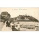 carte postale ancienne 50 GRANVILLE. Plage à Marée basse 1932