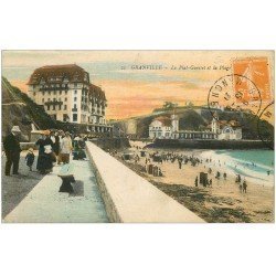 carte postale ancienne 50 GRANVILLE. Plat-Gousset Plage 1921