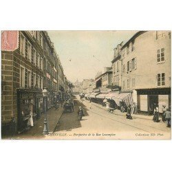 carte postale ancienne 50 GRANVILLE. Rue Lecampion 1904 Pâtisserie et Boucherie