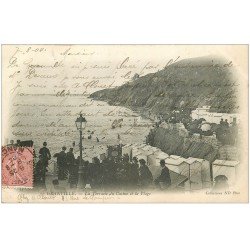 carte postale ancienne 50 GRANVILLE. Terrasse du Casino 1904