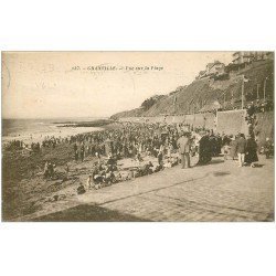 carte postale ancienne 50 GRANVILLE. Vue sur la Plage 1932