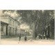 carte postale ancienne 11 QUILLAN. Les Ecoles et le Boulevard